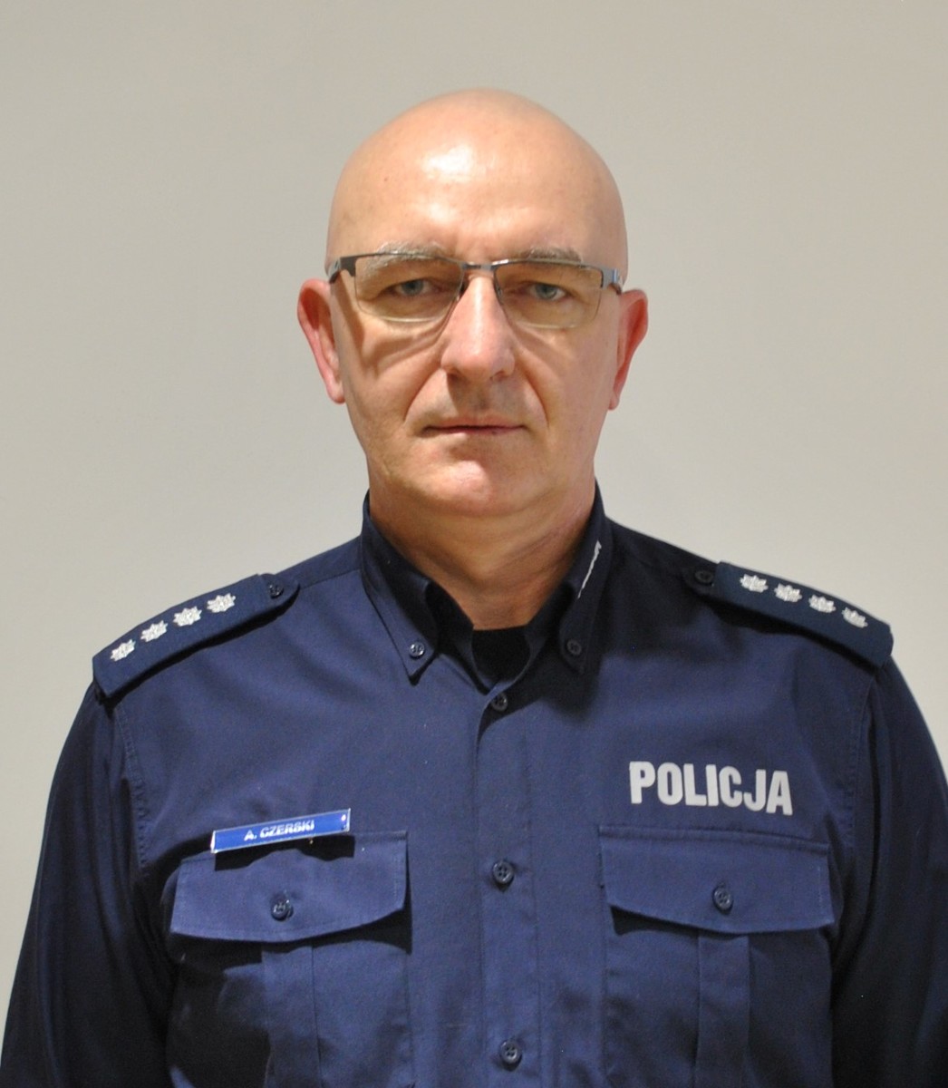 Komendant Komisariatu Policji w Stoczku Łukowskim nadkomisarz Andrzej Czerski