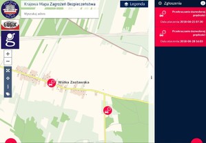 Krajowa Mapa Zagrożeń Bezpieczeństwa - Wólka Zastawska