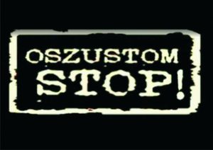 logo kampanii Oszustom Stop
