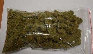 foliowy worek z marihuaną