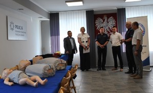 fantomy do resuscytacji, policjanci i Prezes Zarządu