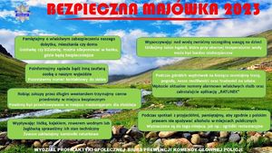 baner akcji Bezpieczna Majówka 2023