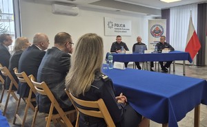 Uczestnicy odprawy służbowej